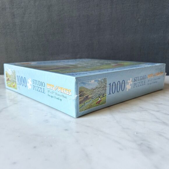 Bits And Pieces On The Hillside John Sloane Horse Farm Field 1000 Piece Puzzle - Picture 4 of 6